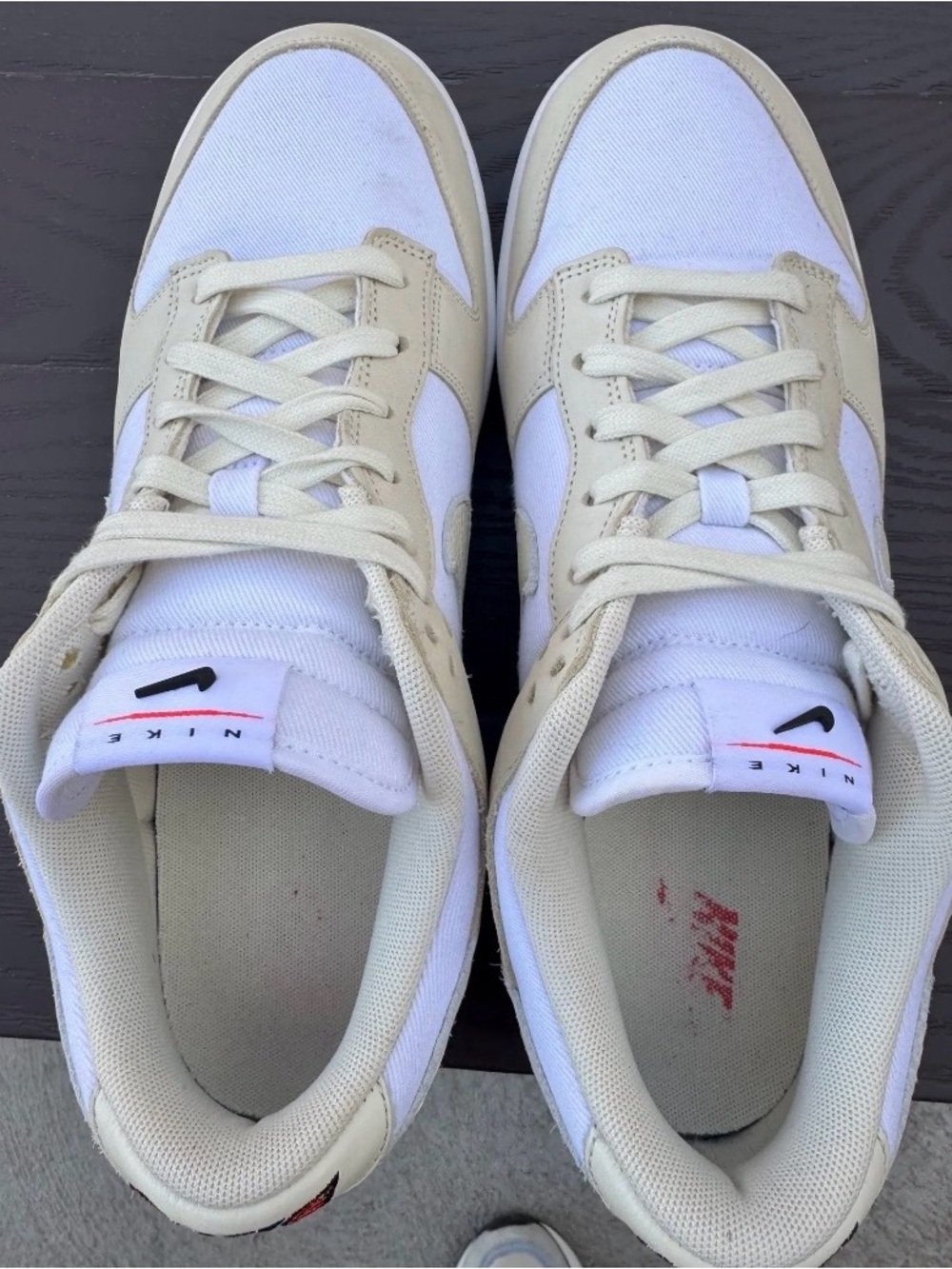 Nike Dunk Low LX White Coconut Milk, Size 10.5 Men’s/12 Women’s. Used - Picture 5 of 8